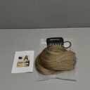 REECHO 12" Invisible Wire Hair Extensions with Thinner Softer Lace Weft Adjustable Size Removable Secure Clips in Short Straight Secret Hairpiece for Women - Light Ash Brown with Highlight