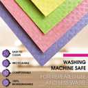 Swedish Dishcloths  Eco-Friendly Reusable Kitchen Towels  10 Pack Cleaning Cloths for Dishes, Counters & Surfaces  Super Absorbent, Compostable, Zero-Waste Alternative (Yellow)