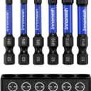 Magnetic Spanner Bit Set, 2" 6-Piece Security Bits SP4 SP6 SP8 SP10 SP12 SP14,S2 Steel Security Bit Set,Magnetic Spanner Screwdriver Bits for Impact Drivers,Electronics & Maintenance