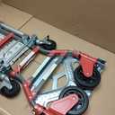 Milwaukee Hand Trucks 73333 Fold-Up Convertible Hand Truck, 4-Piece Frame, Compact Storage, 300 lb Capacity, Red