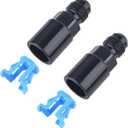 EVIL ENERGY 6AN Male to 3/8" SAE Quick-Disconnect Female Push-On EFI Fuel Rail Fitting 2PCS