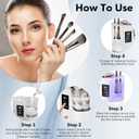3 IN 1 Electric Makeup Brush Cleaner,Automatic Makeup Brush Cleaner with Makeup Brush Dryer,Portable USB Deep Cleaning for All Size Beauty Makeup Brush Set,Blush Brush,Sponges