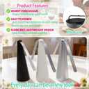 Fly Fans for Outdoor Tables, with Twin Blades; Battery Powered; Suitable for outdoor picnics, BBQ, gatherings, restaurants, kitchens (White, 4 PCS)
