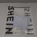 INAWLY Casual Striped Print Bandeau Tube Top For Summer, SIZE S