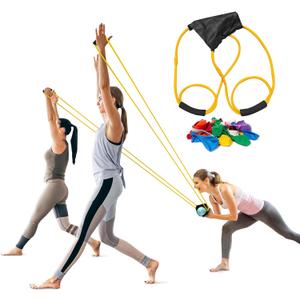 Water Balloon Launcher Slingshot  2-3 Person Catapult with 100 Balloons  Water Balloon Slingshot for Extended Range Play | T Shirt Launcher for Outdoor Games, Group Backyard Fun, Beach & Parties
