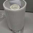 AKASUKI Table Lamp for Bedroom, 3 Way Dimmable Touch Lamp with Dual Charging Station, Small Bedside Lamps for Night Stands, Living Room, Office(LED Bulb Included) (14.25 in, Cream Shade-Wood Base)