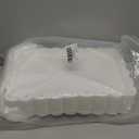 Plastic Serving Trays,24 Pack Rectangle Serving Platters Decorative Serve Tray Dessert Table Tray,15"x10" Rectangle Platters, Decorative Dessert Table Trays, Cake, Cookie Catering Plates(White)