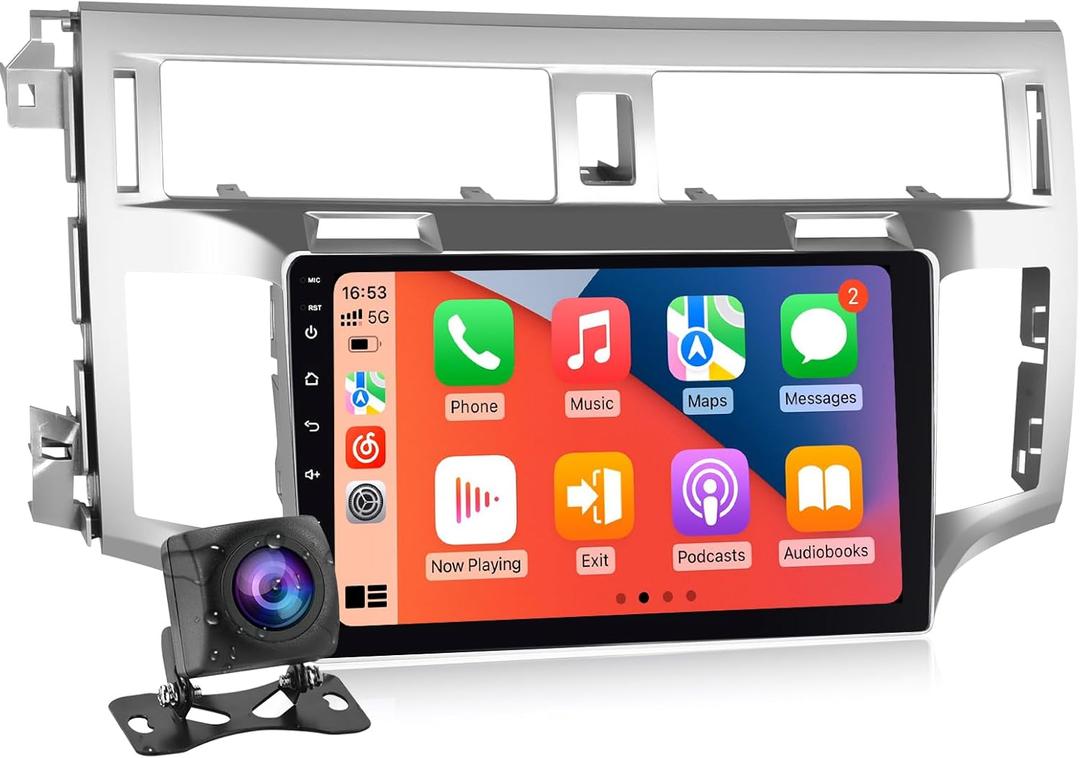 [2+64G] Android Car Stereo for Toyota Avalon 2006 2007 2008 2009 2010 - Wireless Carplay & Android Auto - 9 Inch Touchscreen Radio with Equalizer, WiFi, GPS, Split Screen, AHD Rear View Camera