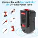 DONGPUCUN 2Pack 18V 4.0Ah Battery and Charger Set for Black and Decker 18V Battery HPB18 HPB18-OPE 244760-00 A1718 FS18FL FSB18 Firestorm Compatible with Black&Decker 18 Volts Batteries