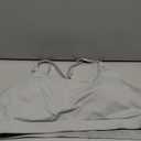 RUNNING GIRL Sports Bras for Women, Padded Sports Bra Tank Top Sexy Crisscross Back High Impact Longline Workout Yoga Bra, XL, Olive Color