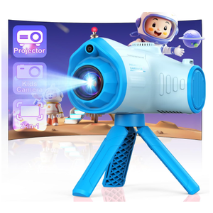 Kids Camera, Camera for Kids with Projector, Offers Projection, 48MP Photography, 1080p Video Recording, Kids Digital Camera Christmas Birthday Gifts for Boys Girls Age 3+ (Red)