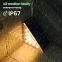 Solar Stair Lights  Waterproof IP67 Step & Deck Lighting for Outdoor Patio, Garden, and Home Dcor  Solar-Powered LED Stairway Lights (Warm White, 6 Pack)