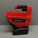 Uniqwamo Handheld Grass Seed Spreader Compatible for Milwaukee 18V Li-ion Battery, Grass Seeds, Rock Salt (Battery not Included) (Red)