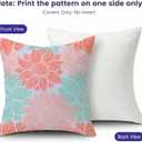 mellicoma Waterproof Outdoor Pillow Covers 18x18 Pack of 2 Colorful Floral Pattern Throw Spring Outdoor Pillows for Garden Funiture Patio Home