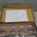 Ruichang Wine Rack Sturdy Wine Countertop - Bamboo Wine Bottle Holder Wine Storage Racks Counter Wine Stand Inserts for Cabinet Free Standing Floor Table Wine Organizer (4-Tier, 16 Bottle Capacity) (Walnut)