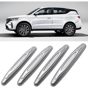 4 Pcs Car Door Edge Guards Car Side Door Protector Suitable for Various Car Pads Door Shock Absorbers-Grey