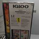 Igloo 3.2 Cu.Ft. Mini Fridge with Freezer - Single Door Compact Refrigerator with Glass Shelves for Homes, Dorms & Offices- Keep Snacks, Drinks & Frozen Foods Cool with Temperature Control Mini Fridge