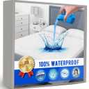 Mattress Protector Waterproof (Queen 60" x 80"-Gray)