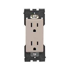 Leviton RER15-CA Renu Tamper-Resistant Outlet, 15-Amp, 125VAC, Caf Latte