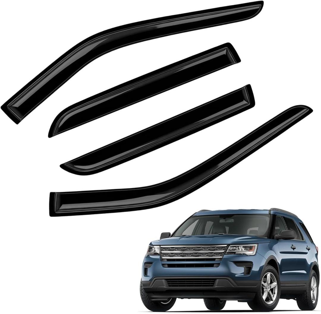 Window Rain Guards Compatible with 2011-2019 Ford Explorer