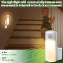 Enhon 2 Pack Emergency Power Failure Night Lights, Motion Sensor Night Light, Automatic Dusk to Dawn, Emergency Lights for Home, Bedrooms, Hallways, Black Outs, Rechargeable