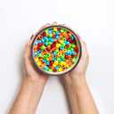 1000+ Neon Multicolor Beads 9x6 Bright Craft Beads for DIY Craft, Bracelets, and Creative Art Projects for 4 Years Grade Age and Plus
