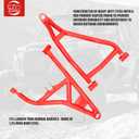 High Clearance Front Upper & Lower A Arms Kit for 2014-2023 Polaris RZR XP 1000/ XP4 1000, Heavy Duty High Clearance Forward Offset Front A-Arms, Red