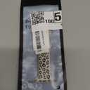 CreateGreat Engraved Leopard Bands Compatible with Apple Watch Band 40mm 41mm 38mm 42mm 44mm 45mm 46mm 49mm Women, Silicone Cheetah Designer Strap for iWatch Series 10 9 8 7 6 5 4 3 2 SE Ultra (Starlight & Black)