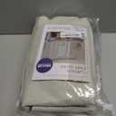 MIULEE 100% Blackout Linen Textured Curtains for Bedroom Solid Thermal Insulated Cream Grommet Room Darkening Curtains & Drapes Luxury Decor for Living Room Nursery 52 x 84 Inch (2 Panels)