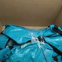 6 Pack Heavy Duty Extra Large Moving Bags W/Backpack Straps - Strong Handles & Zippers, Storage Totes For Space Saving, Fold Flat, Alternative to Box and Bin (40 gal, Aquamarine)