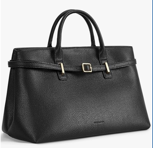 BOSTANTEN Vegan Leather Purse for Women Top Handle Purses with Gold Buckle Belt Satchel Tote Handbag with Adjustable Strap
