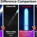 ANASABER Lightsaber, Double-bladed Dueling Light Saber, 4 Sound Fonts, 12 RGB Colors FX Metal Hilt Light Sabers 40inch Real Light Sabers 2pack for Adults/Kids Birthday Xmas Gift, Halloween Cosplay