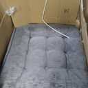 MAXYOYO Folding Sofa Bed, Convertible Sleeper Chair with Pillow Foldable Mattress with Back Support, Portable Fold Out Chair Bed Comfy Floor Sofa Lounge for Living Room Bedroom, Dark Grey, Single
