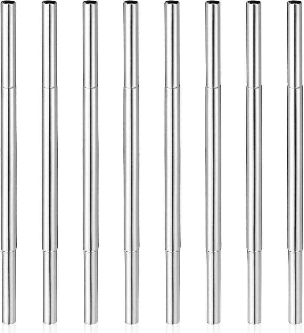 8 Pcs Golf Club Shaft Extensions, Aluminum Alloy Golf Club Extensions Putter Length Adjustment Tool for Irons and Woods Golf Steel Clubs Replacement Parts