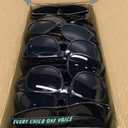 100 Pack Black Sunglasses Bulk, 80s Style Plastic Sun Glasses Toy, Carnival Prizes, Summer Beach/Pool Party Favor for Kids Adult, Birthday Decoration Supplies, Goody Bag Stuffer, Gift Box for Boy Girl