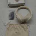 LORELEI B-C6 Wireless Over Ear Headphones, 50H Playtime Foldable Lightweight Bluetooth Headsets, Deep Bass, Built-in Microphone, Memory Foam Earmuff, for Travel, Home Office (Beige White)