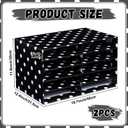 2 Pcs Black with White Polka Dots 10 Slots Construction Paper Storage Cardboard Literature Organizer Back to School Classroom Paper Storage Desktop Mailbox File Sorter for Teacher Student Office Home