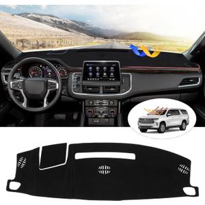Cartist Dash Cover Fit for Chevrolet Suburban/Tahoe/GMC Yukon 2021 2022 2023 2024 (Not for GMC Yukon Denali) Accessories Dashboard Cover Mat Non-Slip