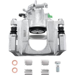 Betthand Rear Left Brake Caliper Fit for (Single Piston, NO Heavy Duty) 08-16 Dodge Grand Caravan, 08-16 Chrysler Town & Country, 09-14 Volkswagen Routan, 12-16 Ram C/V, 3.3/3.6/3.8/4L: 18B5081