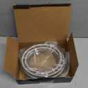 Universal 6AN CPE Fuel Line Hose 3/8", 10FT AN6 Stainless Steel Braided Fuel Line Oil/Gas/Fuel Hose, Not for PTFE/E85 - Sliver (Silver)