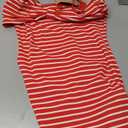 Baosuu Womens Summer Striped Dress Strapless Side Slit Bodycon Sundress Casual Going Out Dress Beach Vacation Dresses(Red,M)