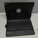 KBCASE Touchpad Keyboard Case for iPad 9th/8th/7th 10.2 inch, Backlit Trackpad Keyboard, 360Rotatable Case with Pencil Holder for iPad 9th/8th/7th Gen (Black)