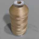 Bonded Nylon N66 Sewing Thread 1100 Yards Size #92 T90 280D/3 for Leather Denim Hand Machine Craft Shoe Bag Repairing Extra Strong Heavy Duty High Temperature Resistant Waterproof (Light Brown)