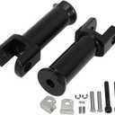 Footpeg Supports,Passenger Foot Rest Brackets Compatible with Harley Softail Deluxe Fat Boy Heritage Sport Glide Softail Slim Street Bob Breakout Low Rider Models 2018-2026 (Black)
