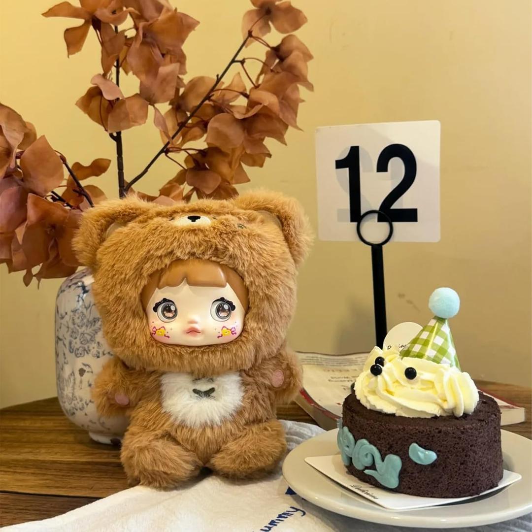 CALEMBOU Plush Blind Box, Kawaii Nommi Cute Series Stuffed Blind Box Doll, Kawaii Mystery Vinyl Plush Toys Collectible for Birthday Gift (Nommi Cute 1pc)