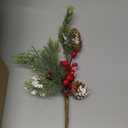 GoClimber 12 Pack Christmas Tree Picks, 12 Inch Artificial Christmas Flowers Assorted Red Berry Picks and Sprays for Christmas Tree Filler Floral Arrangement DIY Wreath Winter Holiday Season Décor