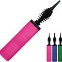 Balloon Pump, Inflator for Balloons, Toy Blower, Foil and Confetti Professional Pumper, Dual Action Hand Air Pump for Balloons. (Wine)