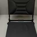 Stadium Bleacher Seat with Foam-Backed Support Extra-Wide Bleacher Chair with High-Density Padded CushionPortable Folding Stadium Chair (1-PCS, Black)