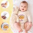 Fun Baby Iron on Transfers, 36 PCS Onesie Decorating Kit Baby Shower, Funny Heat Transfer Stickers, Iron on Decals for T Shirts Hoodie Bibs Bodysuit Clothing DIY Crafts