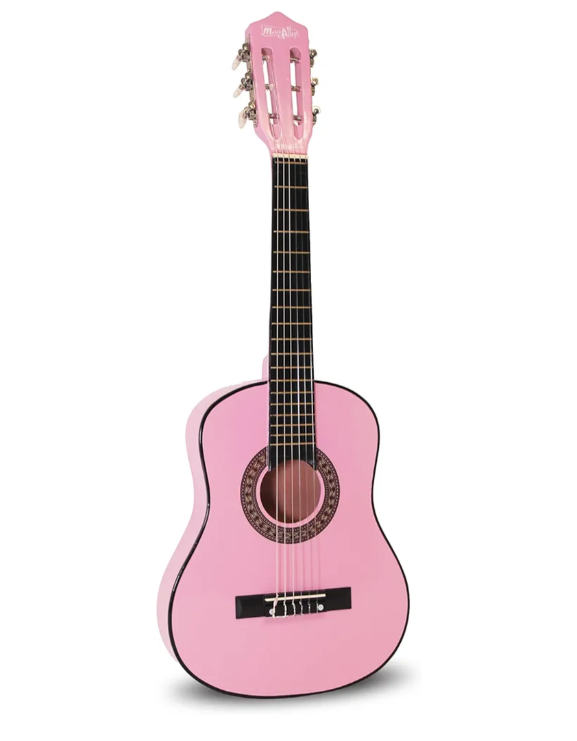 Music Alley 6 String Size 30inch Junior Classical Guitar (Pink) (MA-51